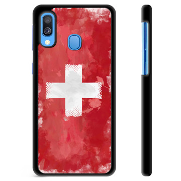 Samsung Galaxy A40 Skyddsskal - Schweizisk Flagga