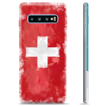 Samsung Galaxy S10 TPU-skal - Schweiziska Flaggan