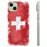 iPhone 15 Plus TPU-skal - Schweiziska Flaggan