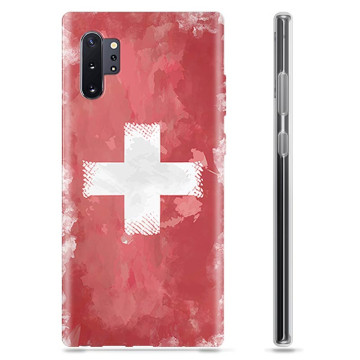 Samsung Galaxy Note10+ TPU-skal - Schweiziska Flaggan