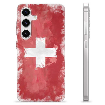 Samsung Galaxy S24 TPU-skal - Schweizisk Flagga