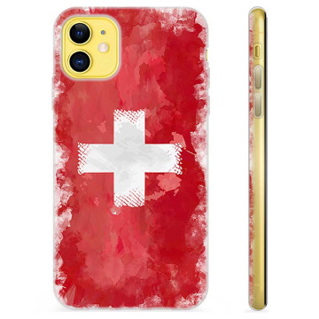 iPhone 11 TPU-skal - Schweiziska Flaggan