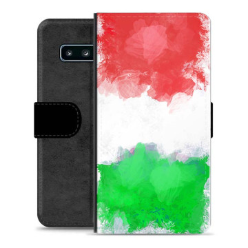 Samsung Galaxy S10+ Premium Plånboksfodral - Italiensk Flagga