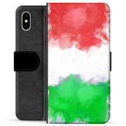 iPhone X / iPhone XS Premium Plånboksfodral - Italiensk Flagga