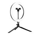 A26 Desktop 10" LED Selfie Ring Light Tripod Stand Telefon Clip Mount Vlogging Video Light Live Broadcast Kit