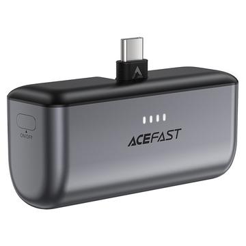 Acefast M9-5000 USB-C PD 20W snabbladdande Power Bank 5000mAh - Svart