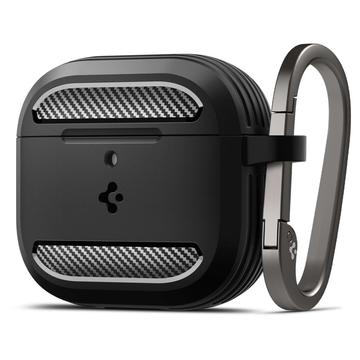 AirPods 4 Spigen Rugged Armor TPU-skal - Svart