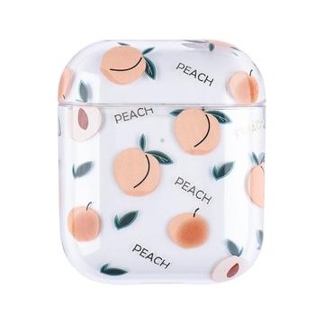 AirPods / AirPods 2 fruktplastfodral - persika