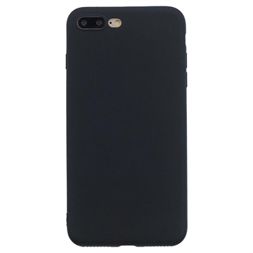 Anti-Fingeravtryck Matt iPhone 7 Plus/8 Plus TPU-skal - Svart