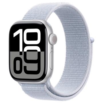 Apple Watch 10 GPS MWWN3QN/A - Aluminium, Blue Cloud Sport Loop, 46mm - Silver