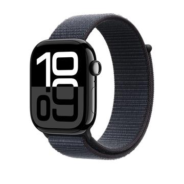 Apple Watch 10 GPS MWWR3QN/A - Aluminium, Ink Sport Loop, 46mm - Kolsvart