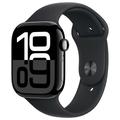 Apple Watch 10 LTE MWX63QN/A - Aluminium, svart sportarmband, S/M, 42mm - Kolsvart