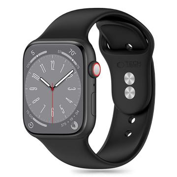 Apple Watch Series 10/9/8/7/6/SE Tech-Protect Silikonarmband - 40mm/41mm/42mm - Svart