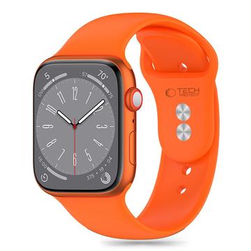 Apple Watch Series 10/9/8/7/6/SE Tech-Protect Silikonarmband - 40mm/41mm/42mm - Ljus Orange