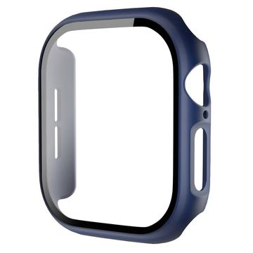 Apple Watch Series 10 Plastskal med Härdat Glas Skärmskydd - 47mm - Mörkblå