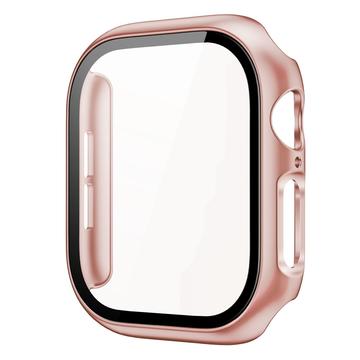 Apple Watch Series 10 Plastskal med Härdat Glas Skärmskydd - 42mm - Roséguld