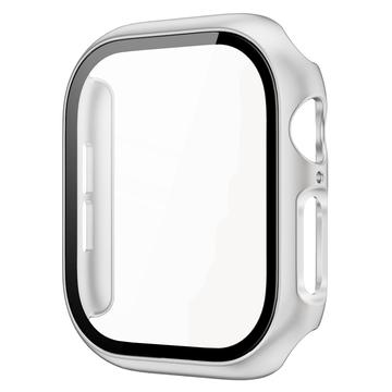 Apple Watch Series 10 Plastskal med Härdat Glas Skärmskydd - 42mm - Silver