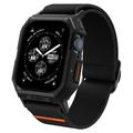 Apple Watch Series 9/8/SE (2022)/7/SE/6/5/4 Spigen Lite Fit Pro Armband med Fodral - 44mm, 45mm - Svart