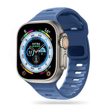 Apple Watch Series Ultra 2/Ultra/10/9/8/SE (2022)/7/SE/6/5/4/3/2/1 Tech-Protect IconBand Line silikonarmband - 49mm/46mm/45mm/44mm/42mm - Blå