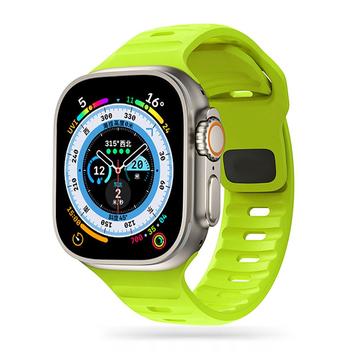 Apple Watch Series Ultra 2/Ultra/10/9/8/SE (2022)/7/SE/6/5/4/3/2/1 Tech-Protect IconBand Line silikonarmband - 49mm/46mm/45mm/44mm/42mm - Lime