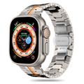 Apple Watch Series Ultra 2/Ultra/9/8/SE (2022)/7/SE/6/5/4/3/2/1 Tech-Protect Line-armband i rostfritt stål - 49mm/45mm/44mm/42mm - Titan/Orange