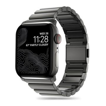 Apple Watch Series Ultra 2/Ultra/10/9/8/SE (2022)/7/SE/6/5/4/3/2/1 Tech-Protect SteelBand Armband i rostfritt stål - 49mm/46mm/45mm/44mm/42mm - Svart