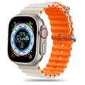 Apple Watch Ultra 2/Ultra/9/8/SE (2022)/7/SE/6/5/4 Tech-Protect Iconband Pro TPU Reim - 49mm/45mm/44mm/42mm - Starlight / Orange