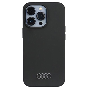 iPhone 13/13 Pro Audi Metal Logo Silikonskal - Svart