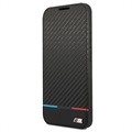 BMW M Tricolor Stripes Samsung Galaxy S22 5G Flipfodral - Svart