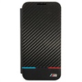 BMW M Tricolor Stripes Samsung Galaxy S22 5G Flipfodral - Svart