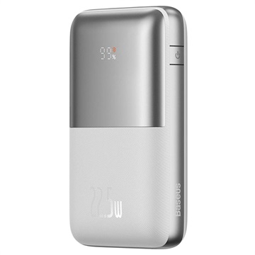 Baseus Bipow Pro Snabbladdning Powerbank - 20000mAh, 22.5W - Vit