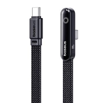 Baseus MVP 3 Snabbladdande USB-C-kabel 100W med böjd port - 2m - Svart