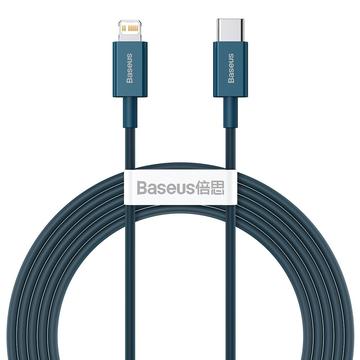 Baseus Superior Series USB-C / Lightning-kabel - 2m, 20W - Blå