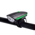 Cykellampa 3 lägen USB uppladdningsbar 250LM LED cykellampa ficklampa cykeltillbehör - grön