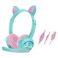 Cat Ears AKZ-020 Over-Ear trådbundna hörlurar för barn / Gamingheadset med mikrofon