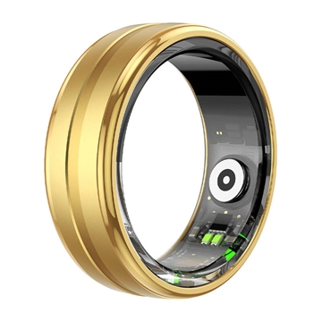 Colmi R06 Smart Ring med Bluetooth 5.0 - Danska, Svenska, Engelska Språk - 19.8mm - Guld