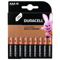 Duracell Basic LR03/AAA Alkaline-batterier - 18 st.