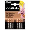 Duracell Basic LR03/AAA-batterier - 6 st.