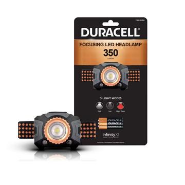 Duracell Fokuserande LED-pannlampa med 3 ljuslägen - 350lm