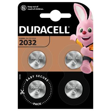 Duracell Mini CR2032 myntcellsbatteri 3V - 4 st.