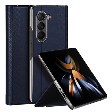 Samsung Galaxy Z Fold5 Dux Ducis Bril Flipfodral - Blå