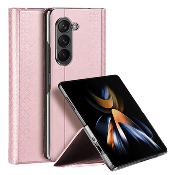 Samsung Galaxy Z Fold5 Dux Ducis Bril Flipfodral - Rosa