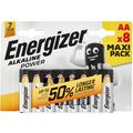 Energizer Alkaline Power LR6/AA Alkaline-batterier - 8 st.