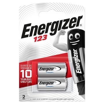 Energizer CR123 Foto litiumbatteri 3V - 2 st.