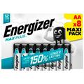 Energizer Max Plus LR6/AA Alkaline-batterier - 8 st.