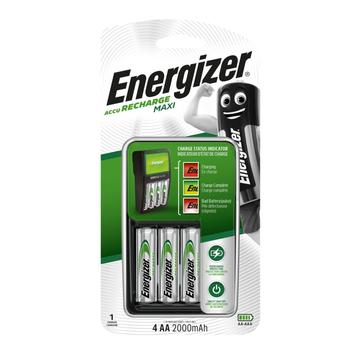 Energizer Maxi batteriladdare inkl. 4 x R6/AA-batterier