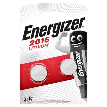 Energizer Mini CR2016 litiumbatterier - 3V - 2 st.