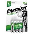 Energizer Recharge Power Plus laddningsbara R03/AAA-batterier 700mAh - 4 st.