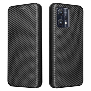 OnePlus Nord CE 2 Lite 5G Flipfodral - Kolfiber - Svart