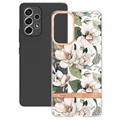 Flower Series Samsung Galaxy A53 5G TPU-skal - Grön Gardenia